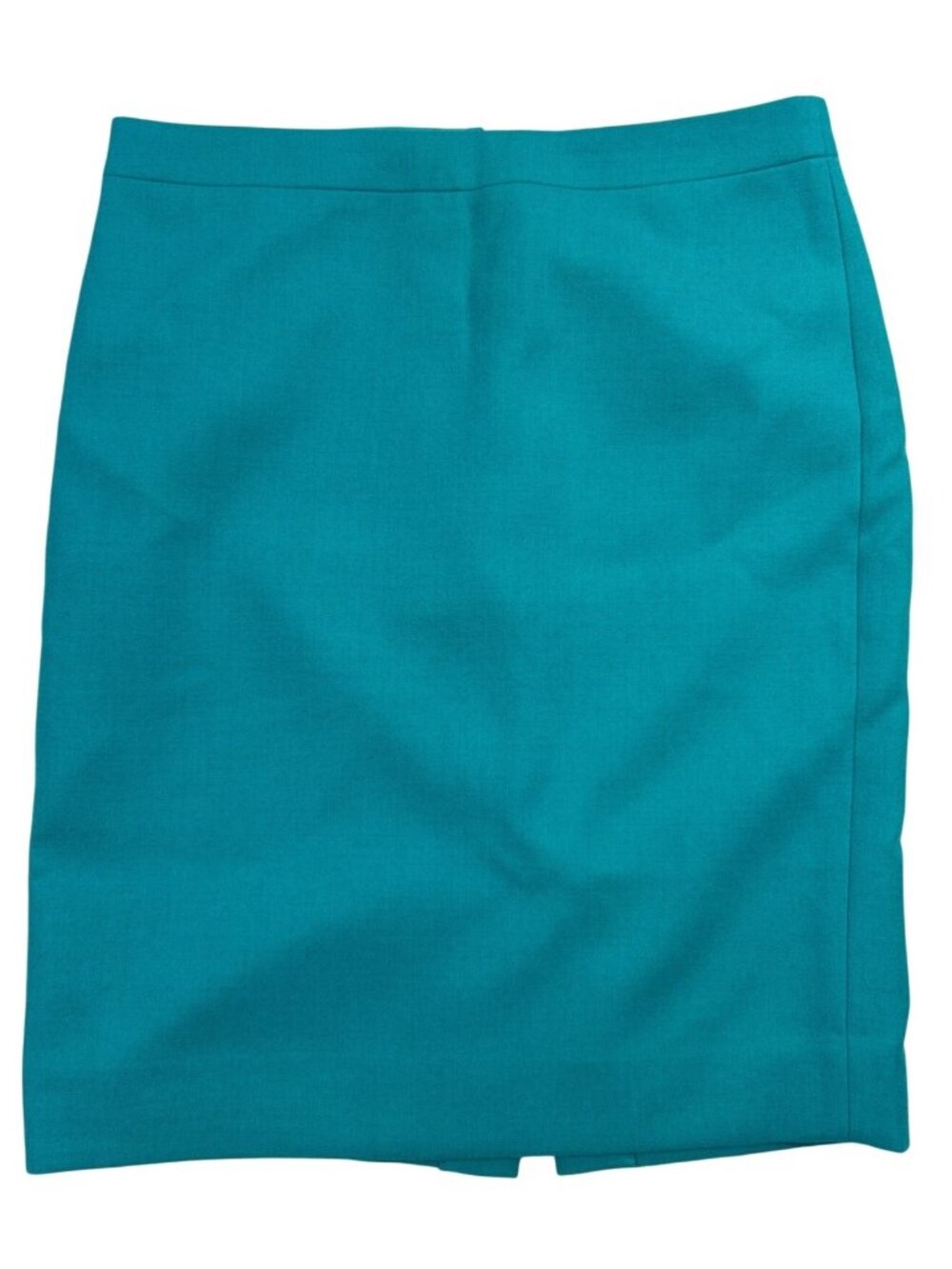 J.Crew No. 2 Pencil Skirt Wool Turquoise Women's 12 Office Career Classic
